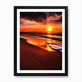 Sunset On The Beach 953 Art Print