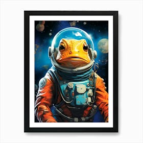 Frog In Space 1 Art Print