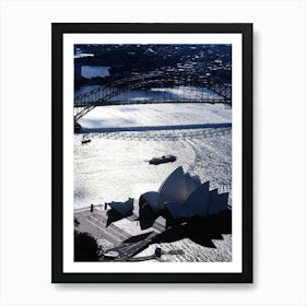 Opera House And Sydney Harbour Bridge Art Print