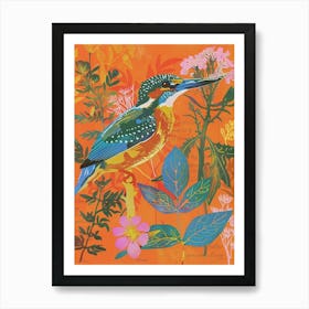 Spring Birds Kingfisher 1 Art Print