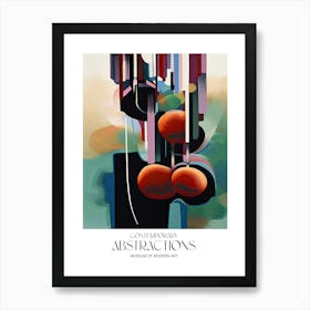 Cherries Abstract Exhibition Poster Art Print