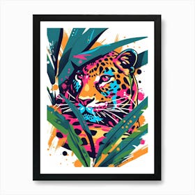 Leopard In The Jungle 34 Art Print