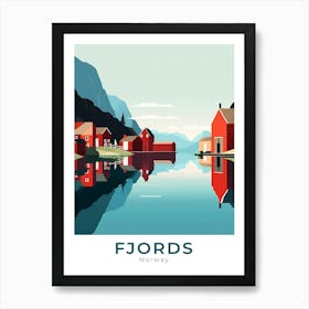 Norway Fjords Travel Art Print