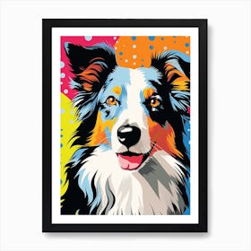 Pop Art Australian Shepherd 3 Art Print