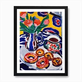 Donuts Painting 3 Art Print