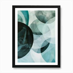 Abstract Circles 123 Art Print