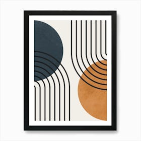 Lines and circles 4 2 Art Print