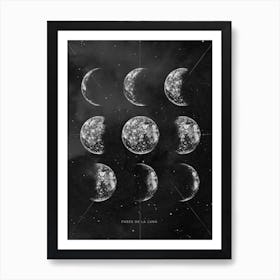 Moon Phases, Aga Szafranska Art Art Print