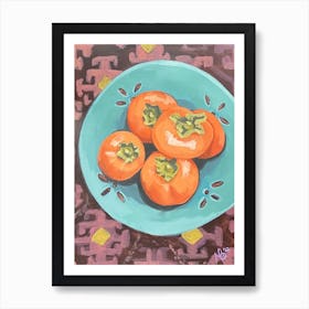 Persimmon Bowl Art Print