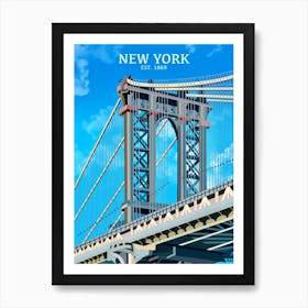 New York Print | Brooklyn Bridge Print Art Print