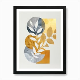 'Gold Leaf' 3 Art Print