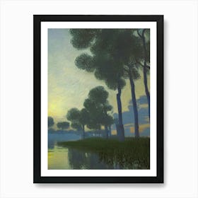 Sunset In The Woods Art Print