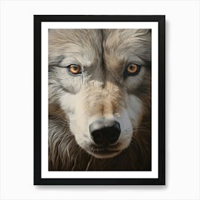 Honshu Wolf Eye 4 Art Print
