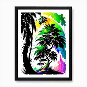 Tropical Palm Trees 1 Art Print