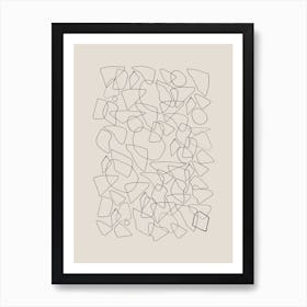 Abstract Line Drawing Art Print