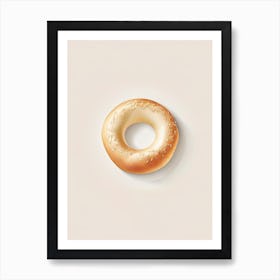 Plain Bagel Marker Art 1 Art Print