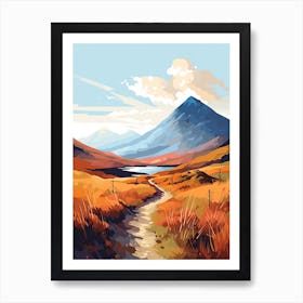 West Highland Way Ireland 4 Hiking Trail Landscape Art Print