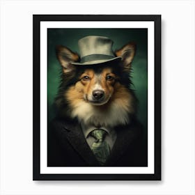 Gangster Dog Shetland Sheepdog 4 Art Print