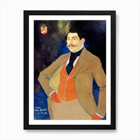 Portrait of Paul Adam (1862–1920), writer (ca. 1900), Georges de Feure Art Print