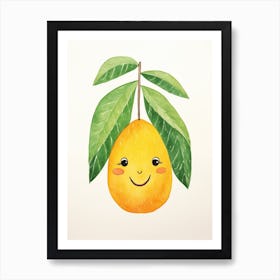 Friendly Kids Mango 2 Art Print