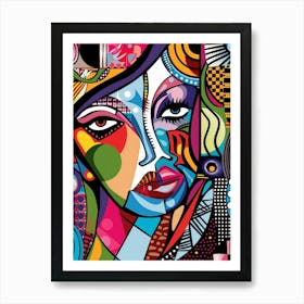 Abstract Of A Woman 85 Art Print