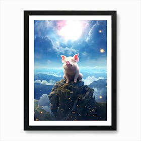 Pig In The Sky Art Print