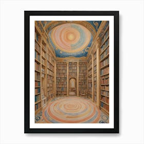 Galaxy Library Art Print