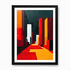 Cityscape, Minimalism Art Print