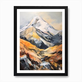 Ben Oss Scotland Mountain Painting Art Print