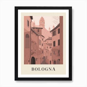 Bologna Vintage Pink Italy Poster Art Print