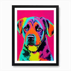 Irish Water Spaniel Andy Warhol Style Dog Art Print