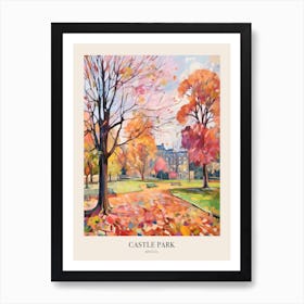 Autumn City Park Painting Castle Park Bristol 2 Poster Art Print