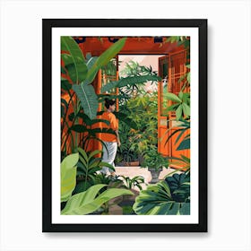 In The Garden Katsura Imperial Villa Japan 1 Art Print