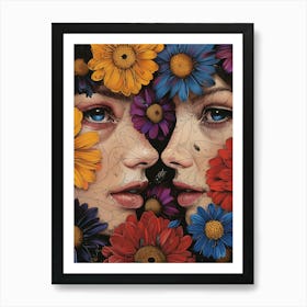 Two Faces Art Print