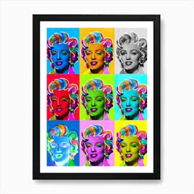 Marilyn Neon | Warhol style Art Print