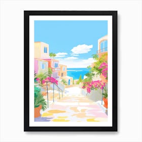 San Vito Lo Capo, Italy Colourful View 1 Art Print