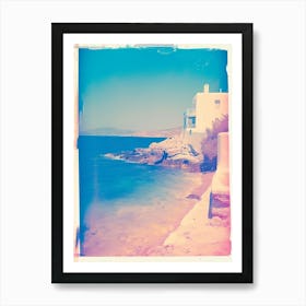 Mykonos Retro Polaroid Style 2 Poster