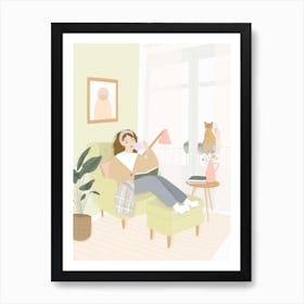 Living Room Scene Art Print