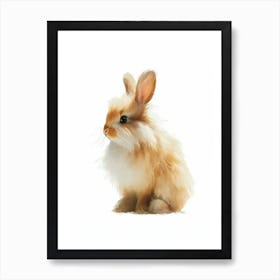 Himalayan Rabbit Kids Illustration 4 Art Print