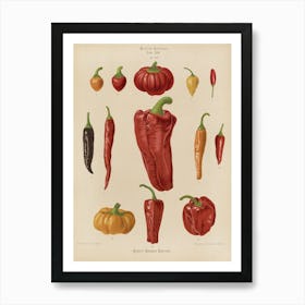 Hot Peppers Art Print