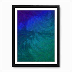 Abstract Painting Blue Art Print