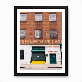 Greenwich Village Garage Art Print