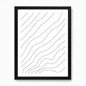 Wavy Lines Art Print