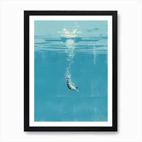 Serenity Splash: Corporate Escape ، swimming collection Art Print