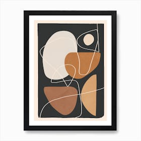 Minimal Colorful Abstract Shapes 2 Art Print