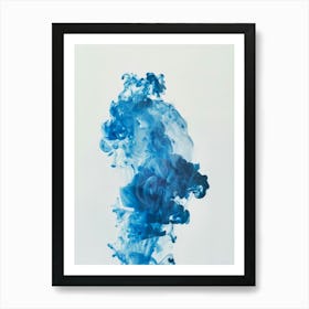 Blue Ink 7 Art Print