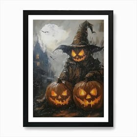 Halloween Pumpkins 19 Art Print