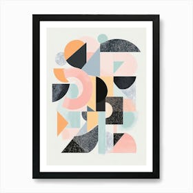 Abstract Geometric Shapes 2 Art Print