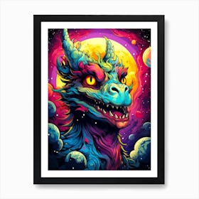 Dragon In Space Art Print