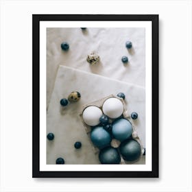 Blue Eggs And Blueberries 3 Art Print